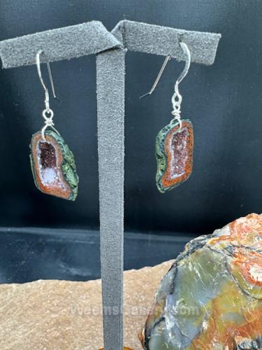 Geode Earrings by Suzanne Woodworth
