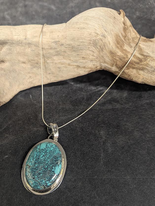 386 Chineese Turquoise Pendant