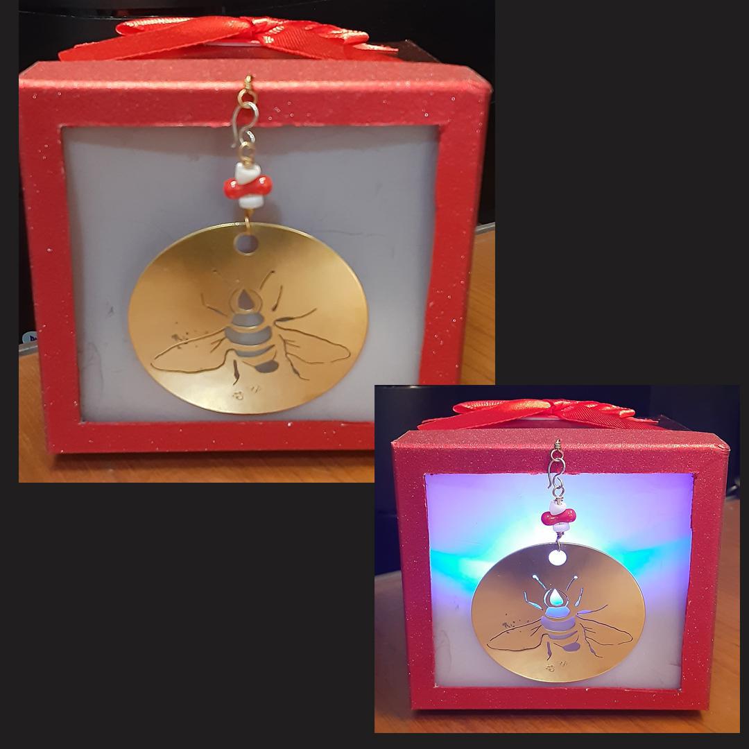 206 2” Ornament & Rainbow Light in Gift Box