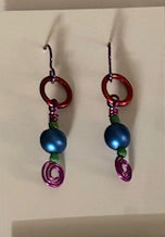 Anodized Aluminum Earrings Small 154