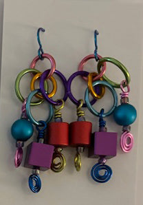 Anodized Aluminum Earrings Large 173