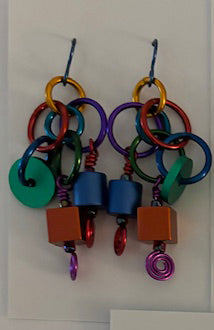 Anodized Aluminum Earrings Large 174