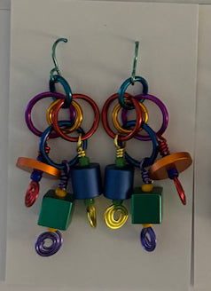 Anodized Aluminum Earrings Large 175