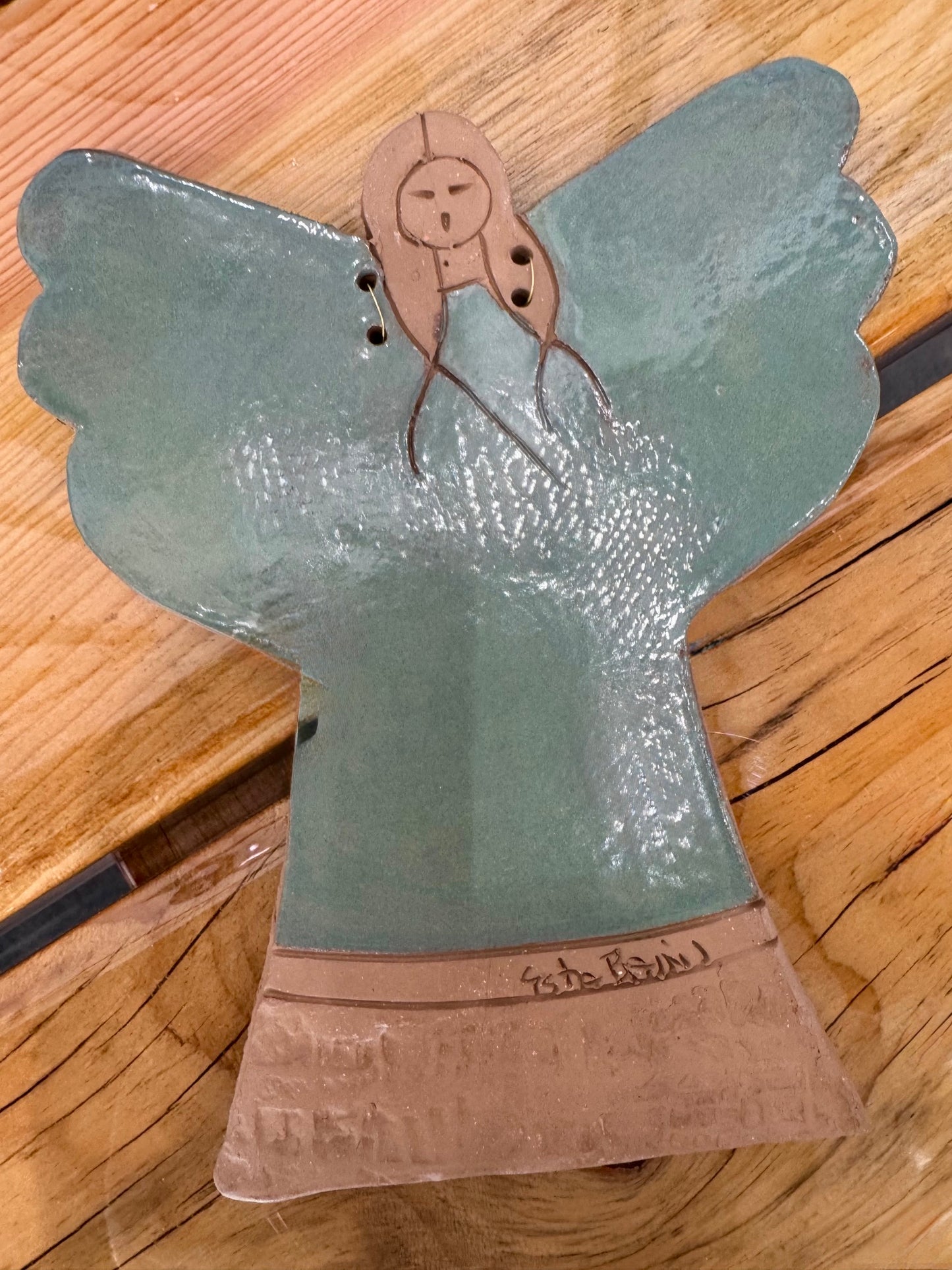 Wall Angel (beige and green)
