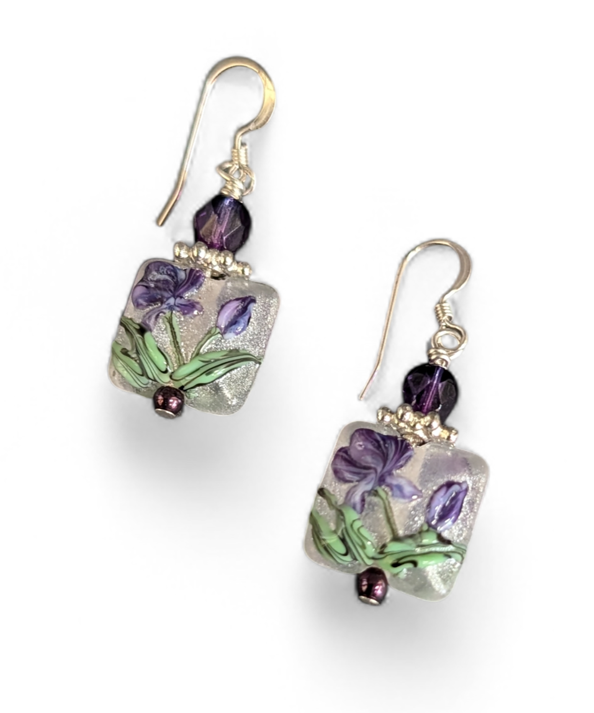 9220 Lampwork glass earrings