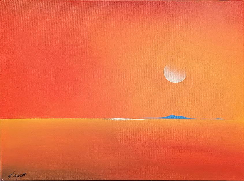 771 #216 Mesa Series Moon over Taos