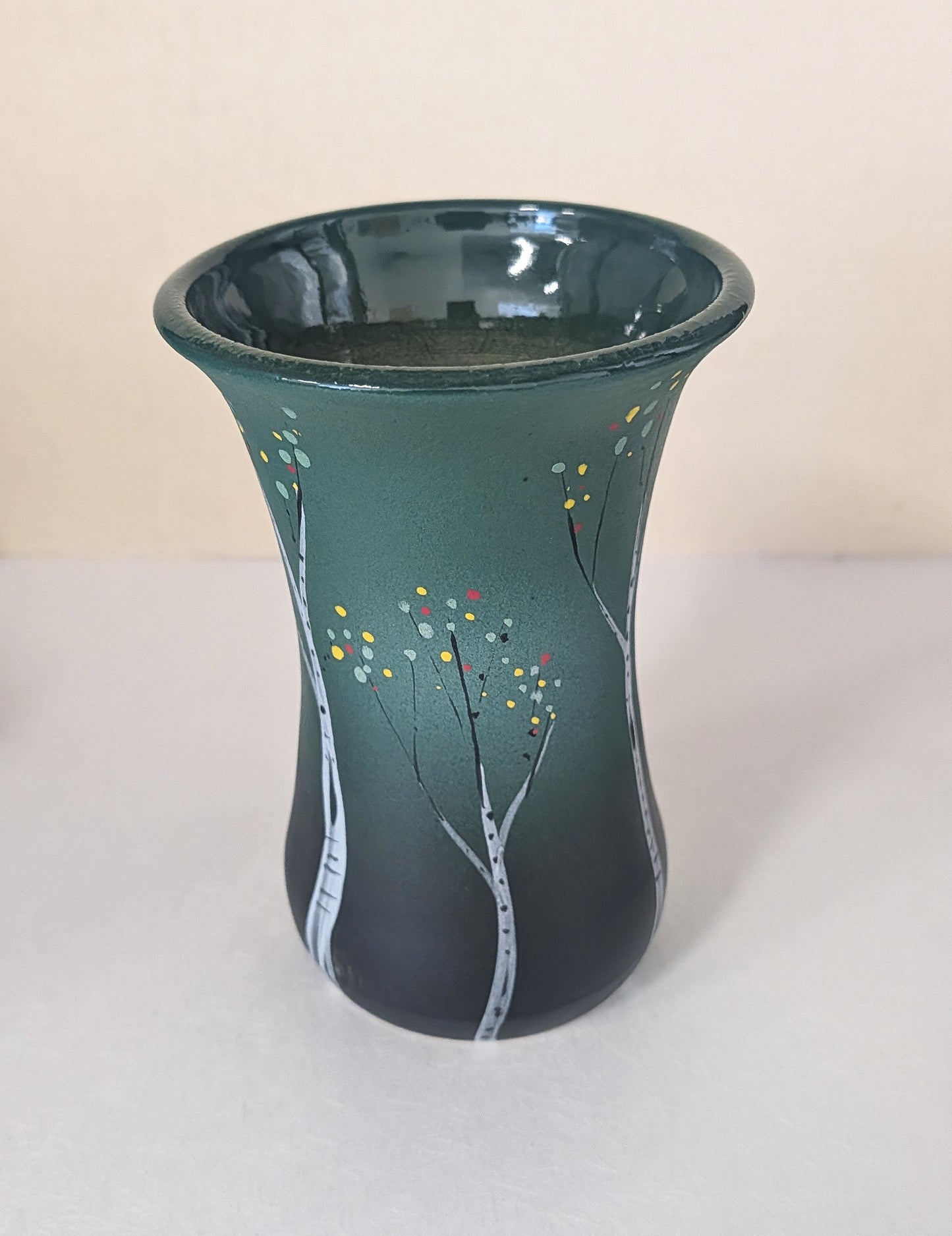 Fluted Aspen Vase Green