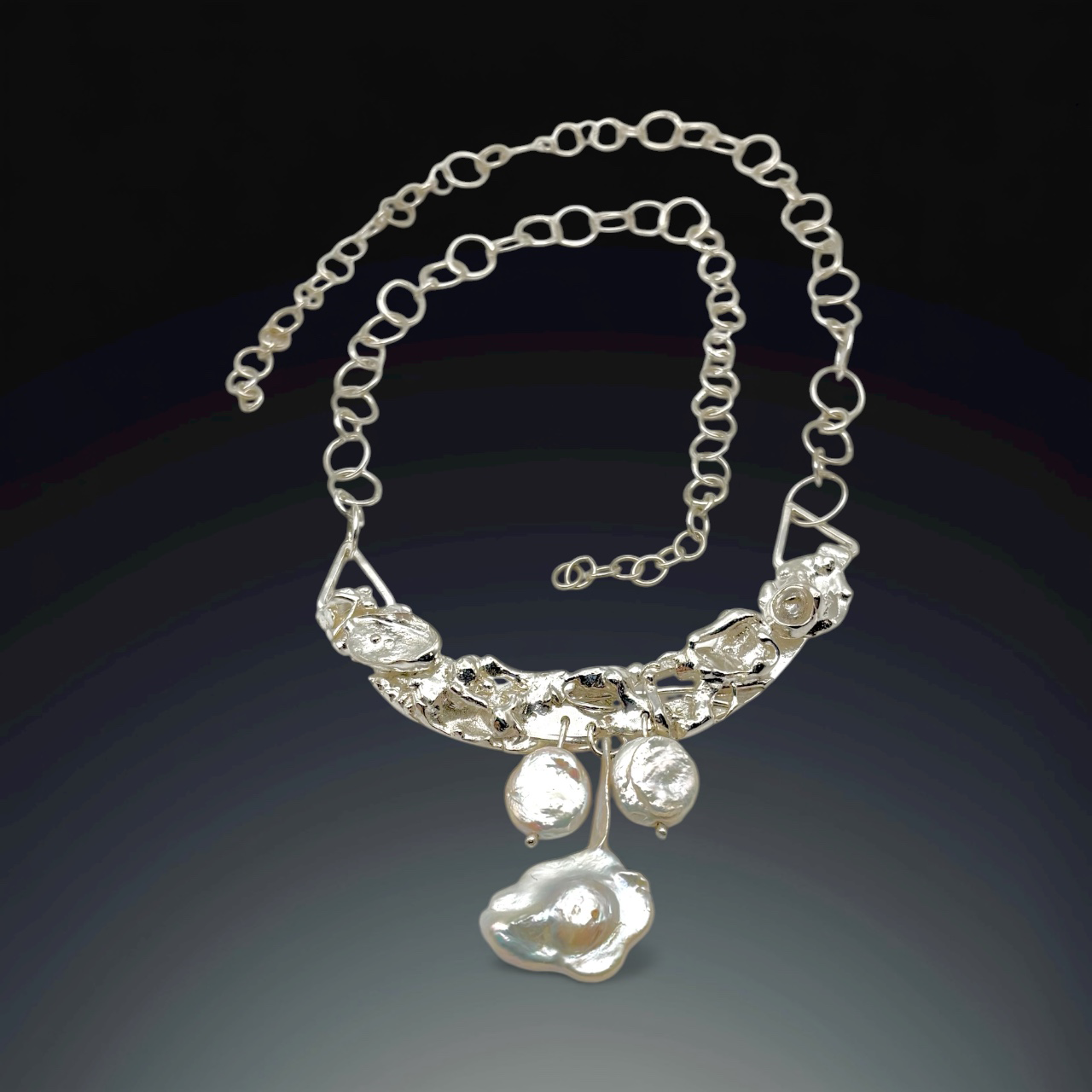 58 Brutalist Pearls Necklace