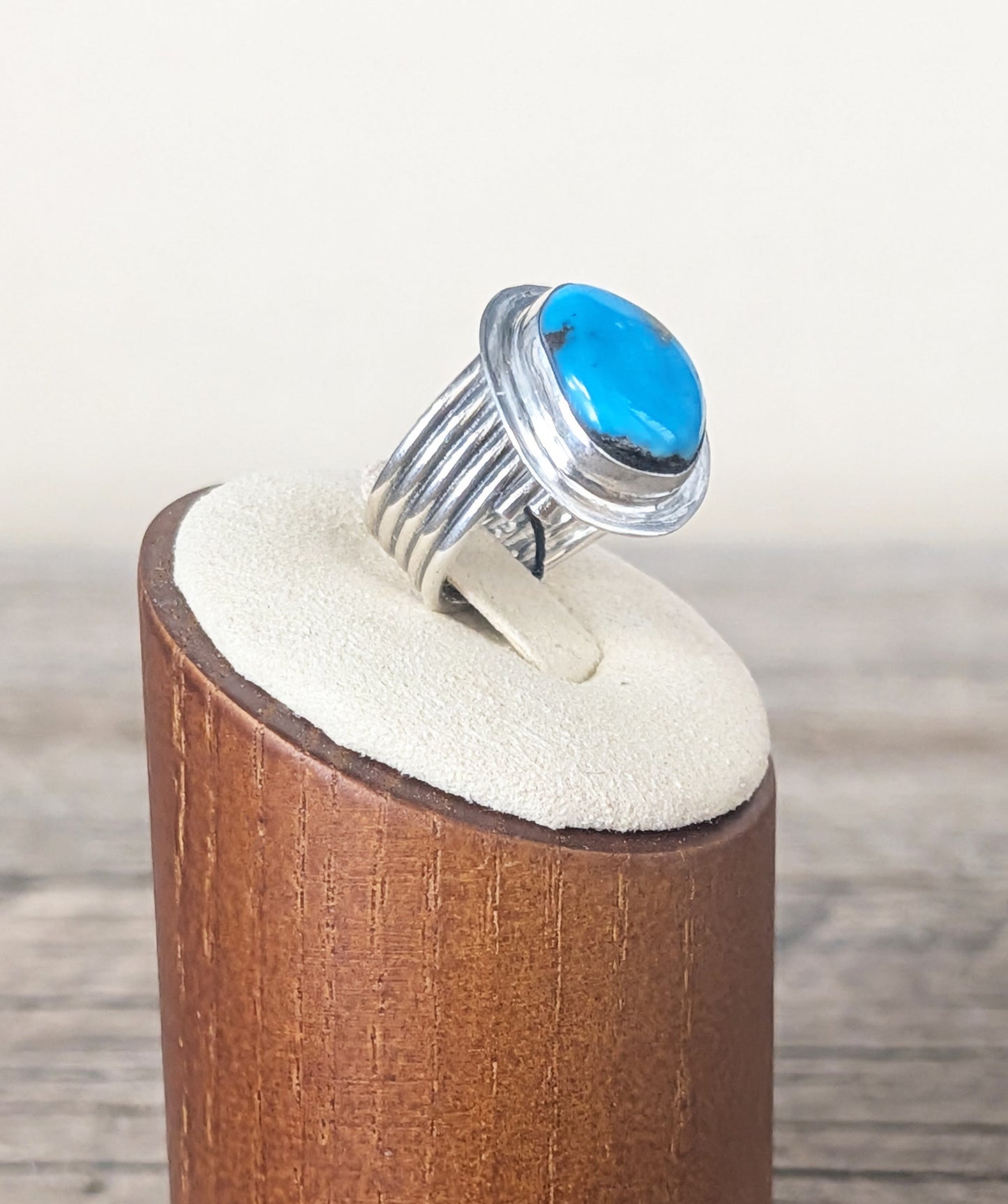 Blue Kingman Turquoise Ring