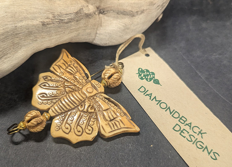 Bone Butterfly Pin 4653