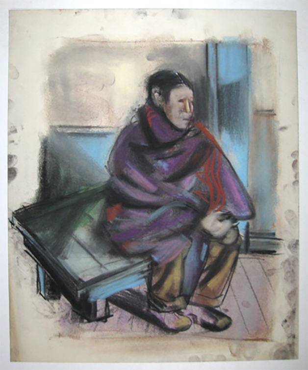 untitled (Seated Woman on Bench)