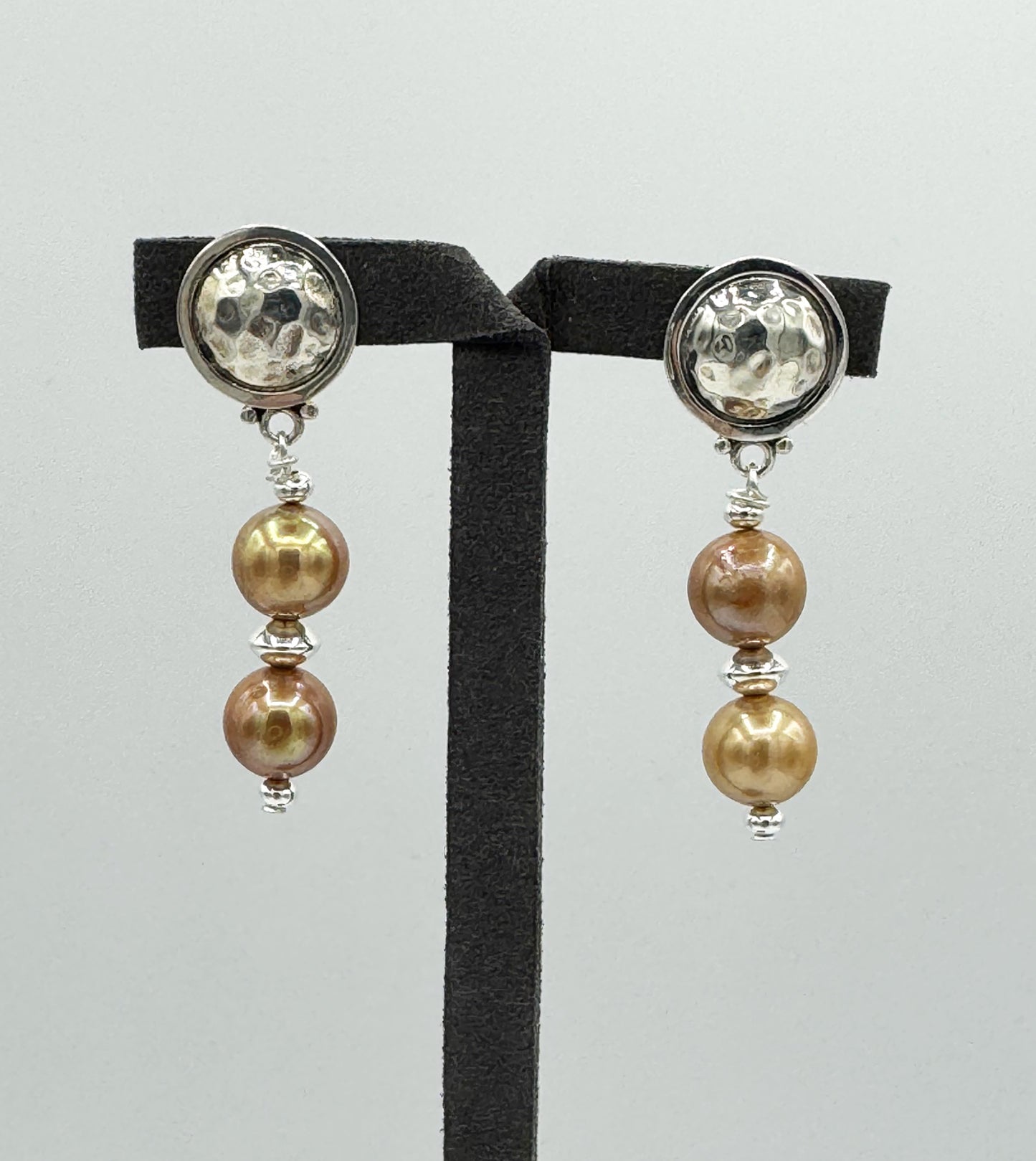 Champagne Pearl Earrings