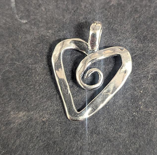 398 Sterling Heart Pendant