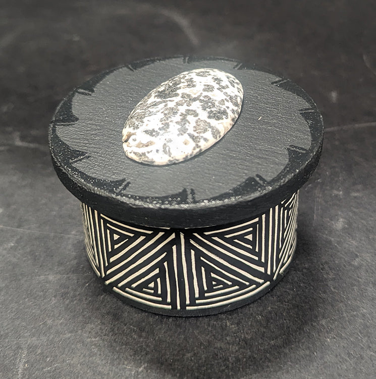 Box with Dalmatian Jasper Stone