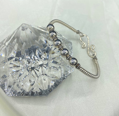 Wrapped Sterling Silver bracelet 4252