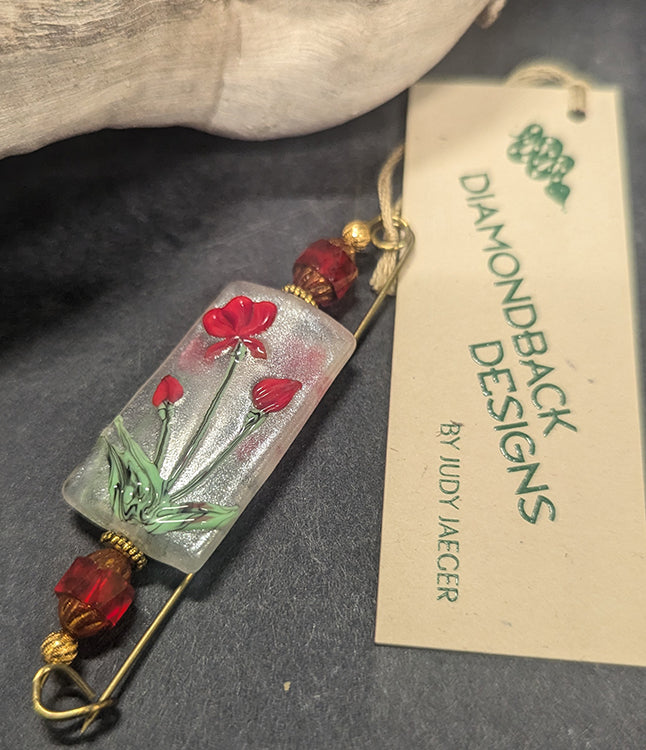 Glass rectangle Pin 9213