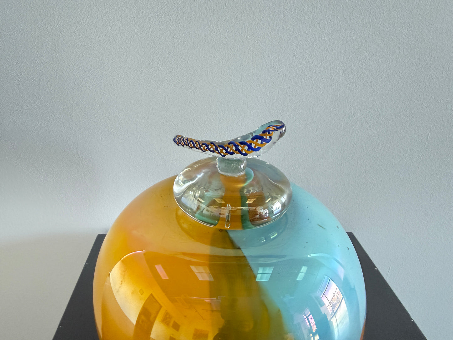 Glass Vessel with Lid - Twist