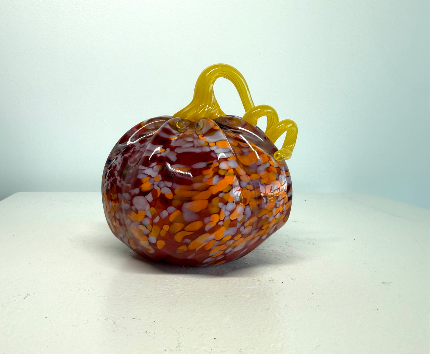 Hand-Sculpted Glass Pumpkin