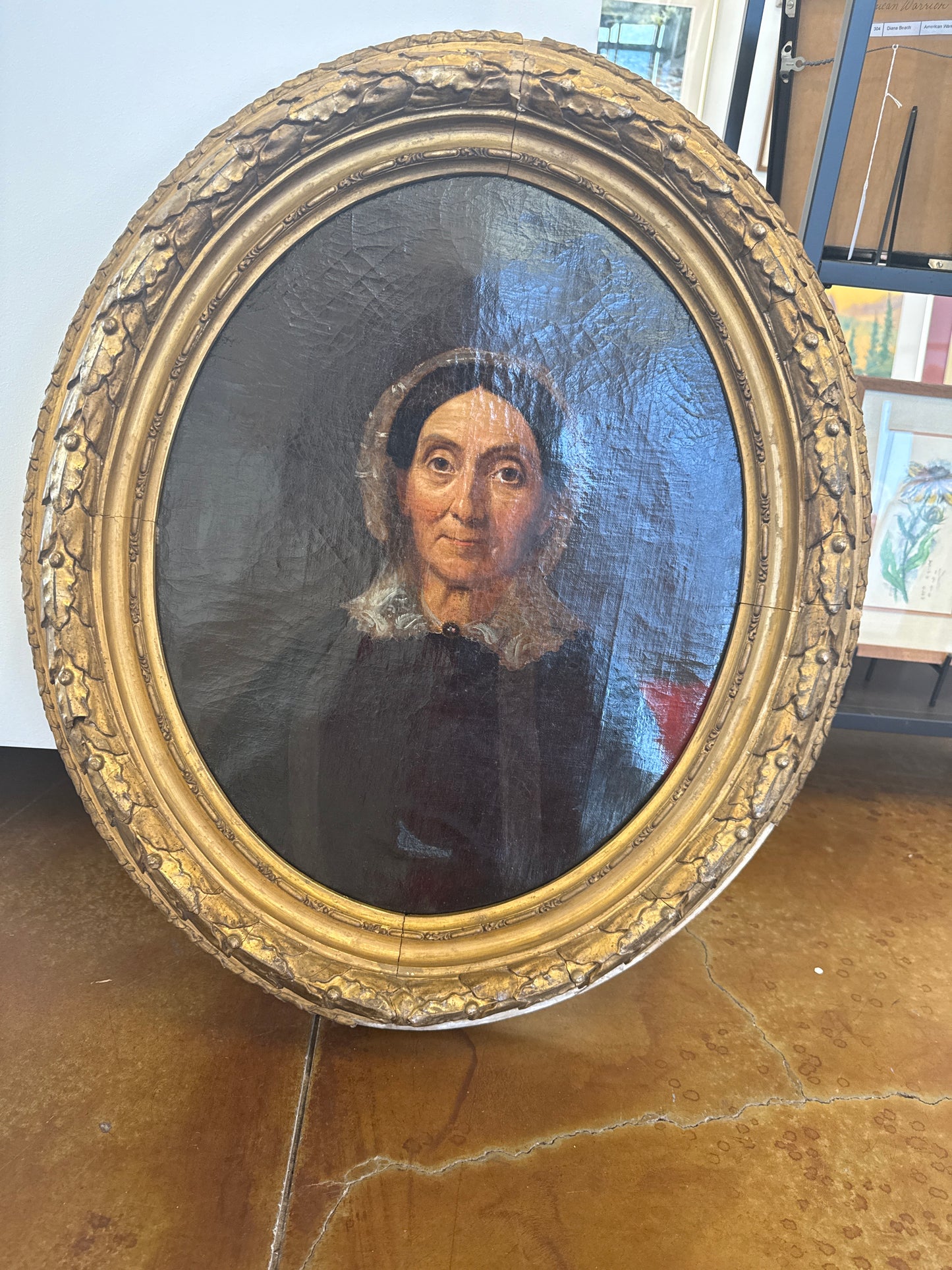 Oval Portrait of a Lady