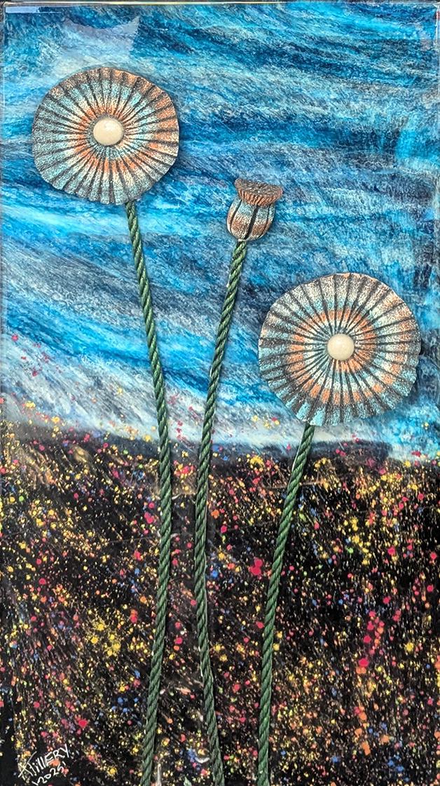 287 Sm Flower Painting