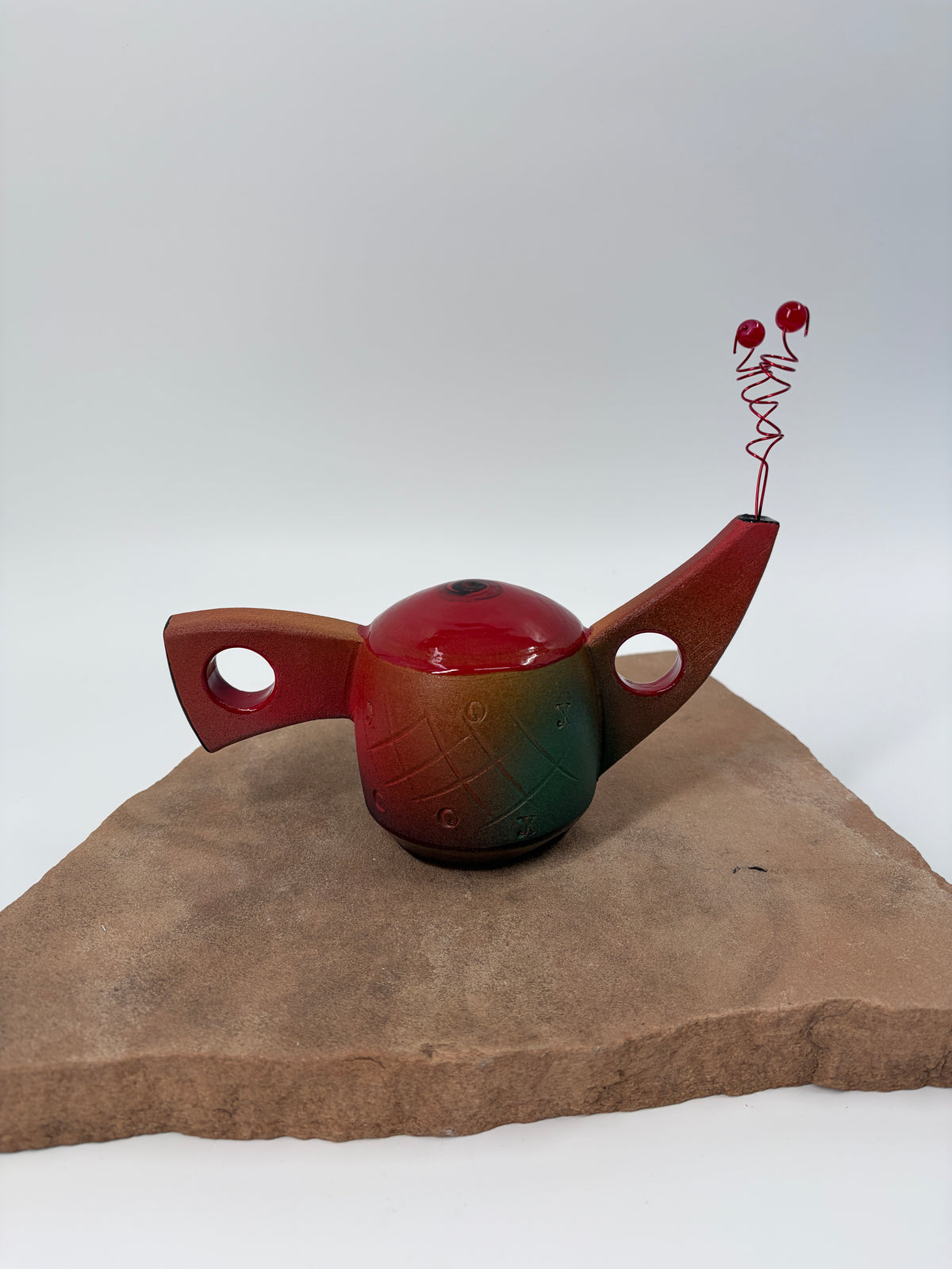 Baby Tea Pot Red top