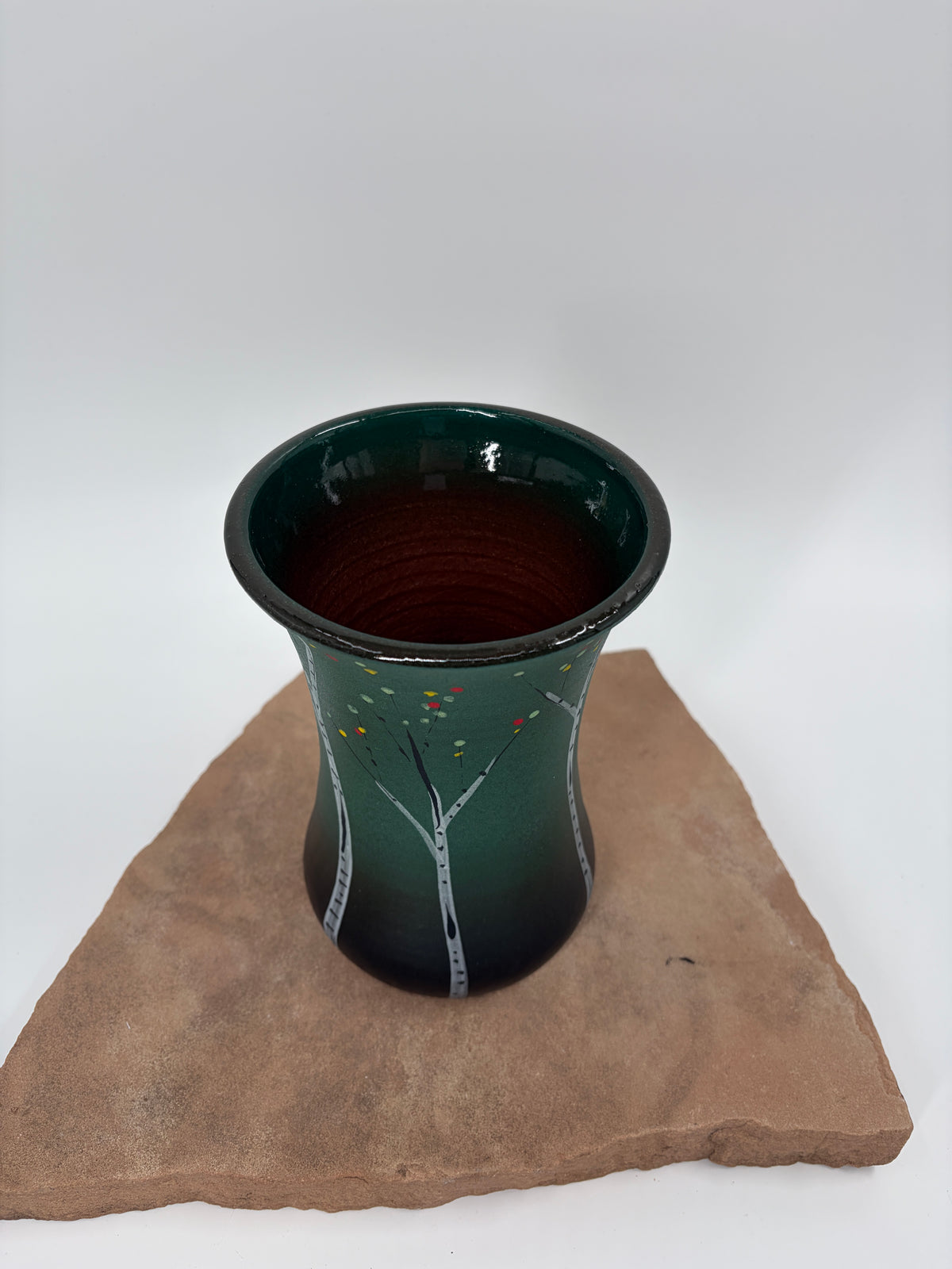 Fluted Aspen Vase in Green