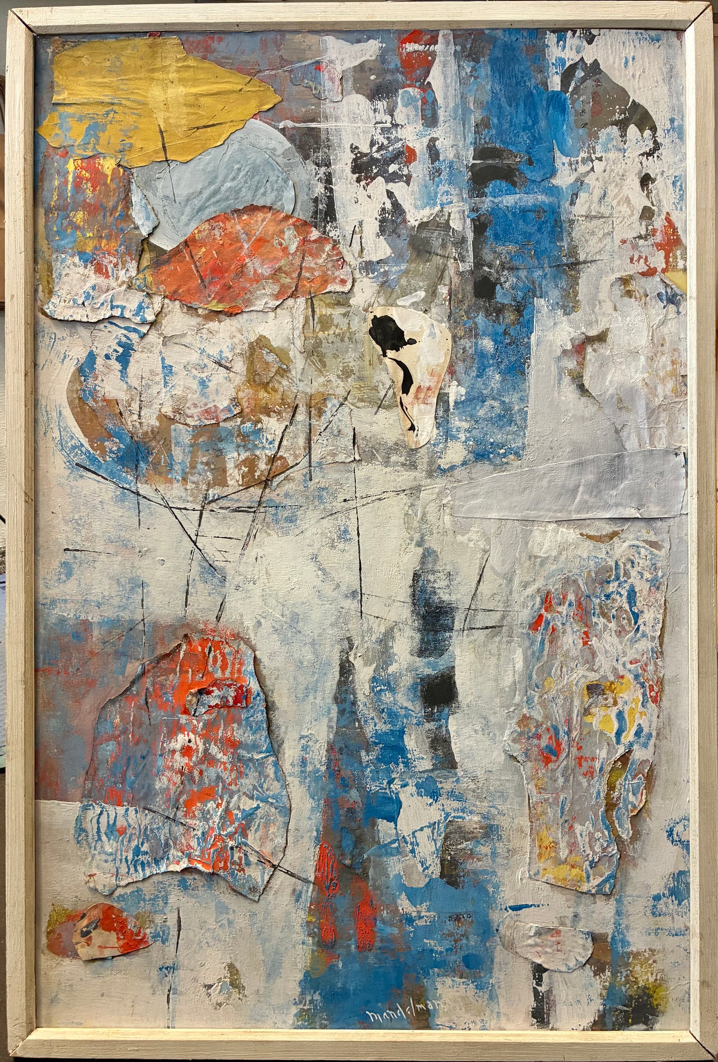 Untitled (Collage White and Blue)