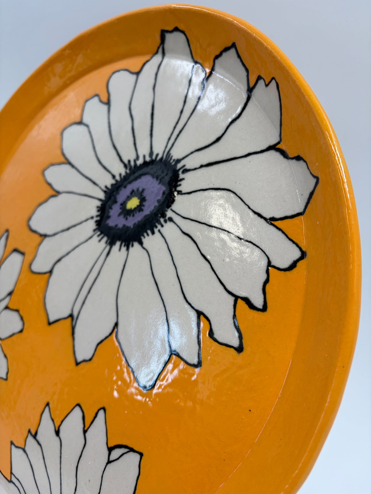 Yellow Flower Plate