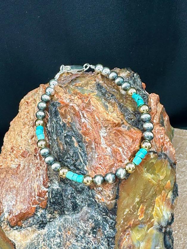 5102 Turquoise, SS, 14kgf Bracelet