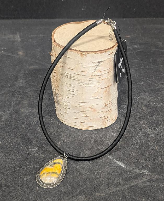 388 Bumble Bee Jasper Pendant