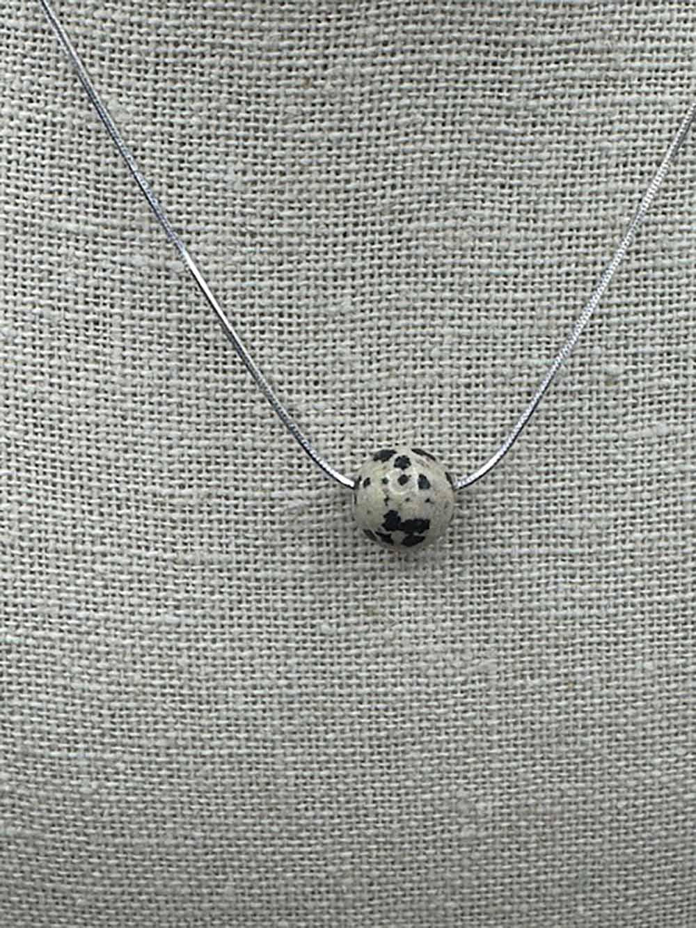 Dalmation Jasper Bead Pendant