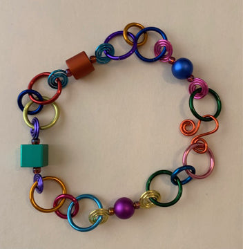 Anodized Aluminum Bracelet CH24