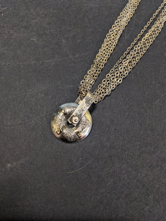 Sterling Silver/Gold Necklace 294