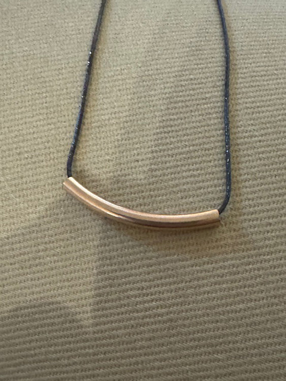 Gold Filled Bar Necklace