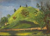 Untitled Green hill by Beatrice Mandelman