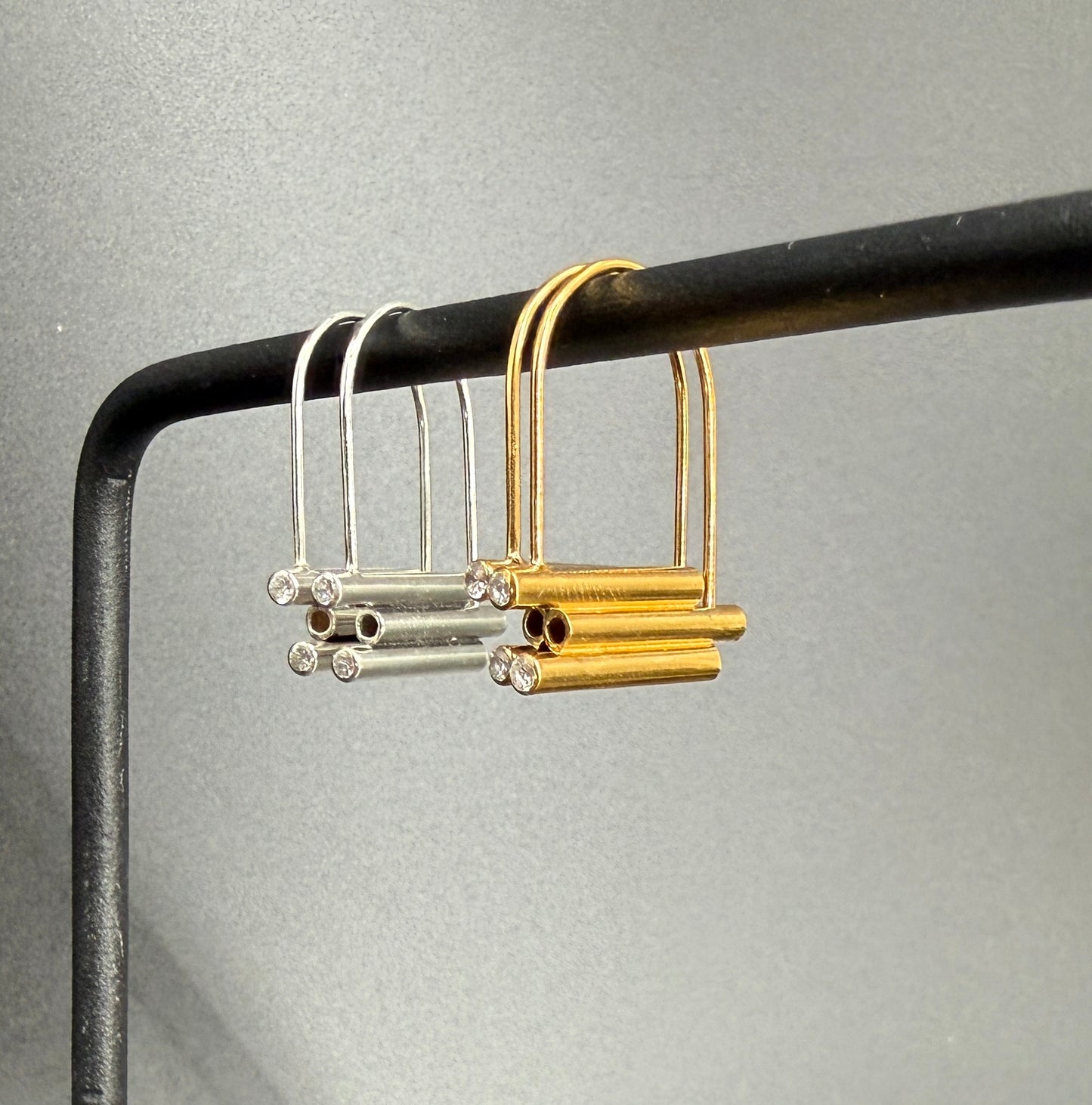 Mini Strata Hoops (Gold)