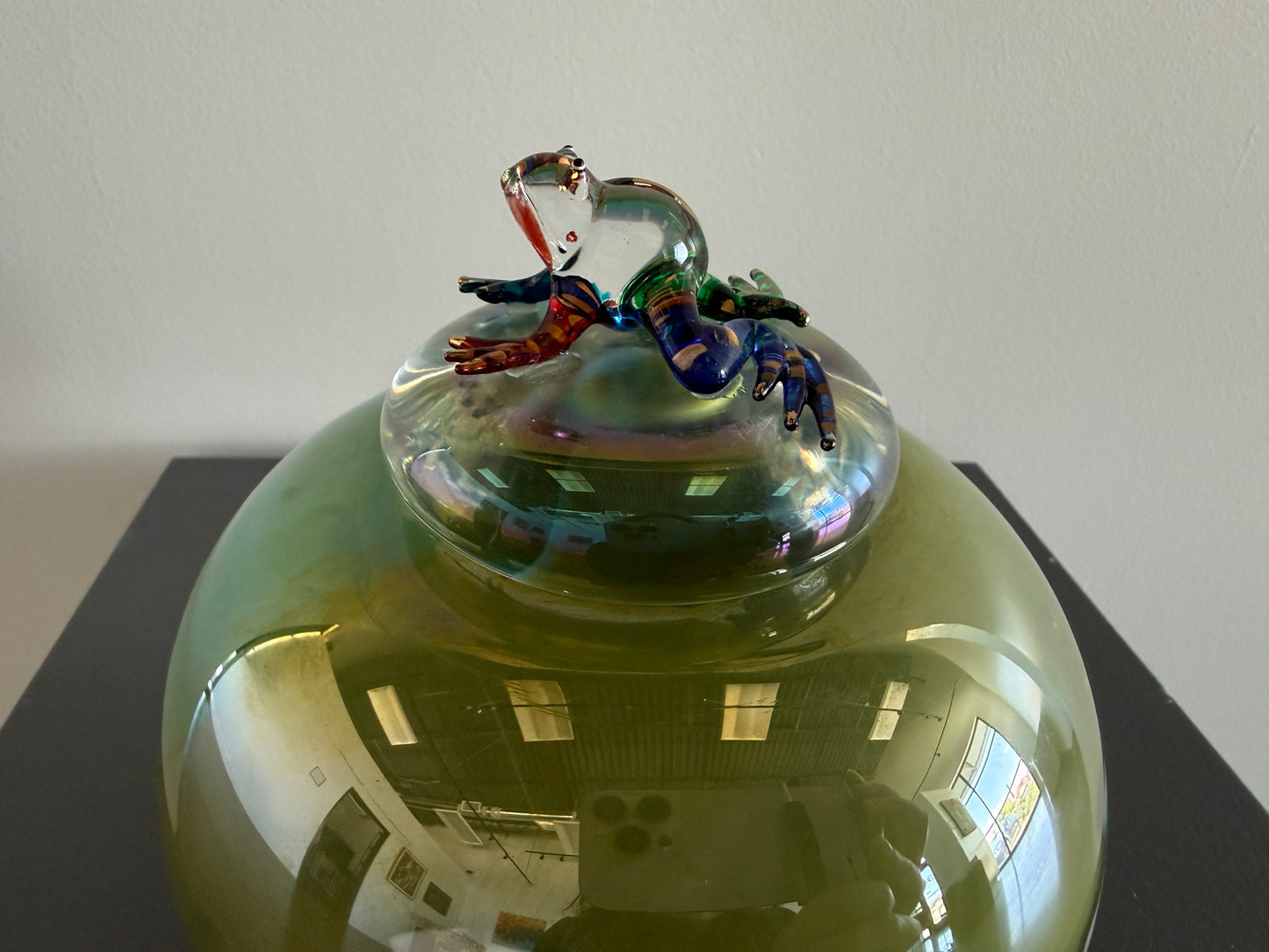 Glass Vessel with Lid - Spear