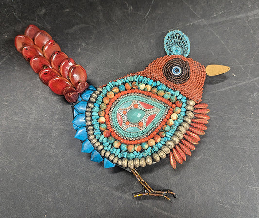 Beaded Bird 117