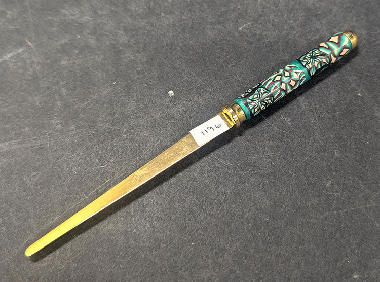 1198gs Small Letter opener - Turquoise