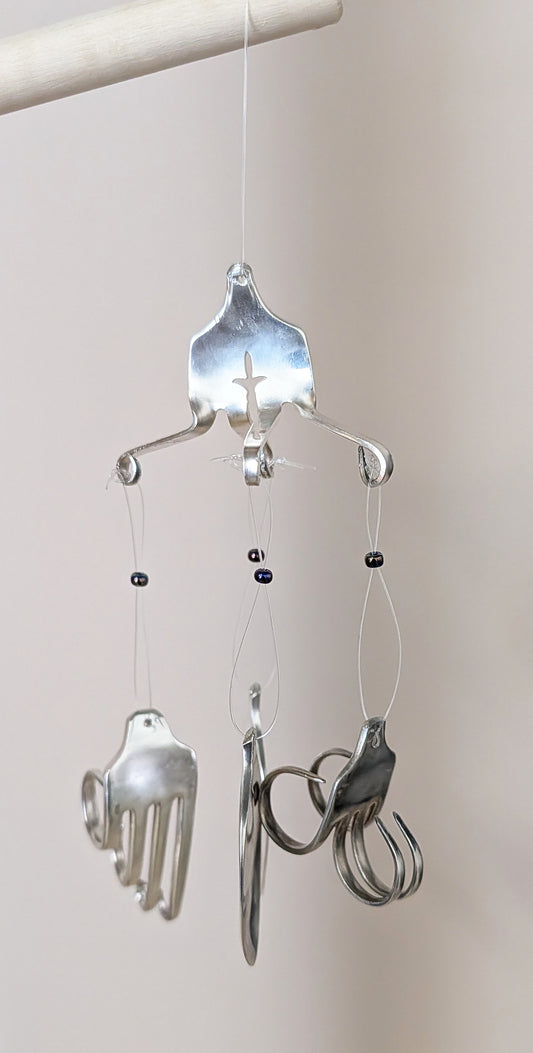 Curly Fork -Fork and Spoon Windchime