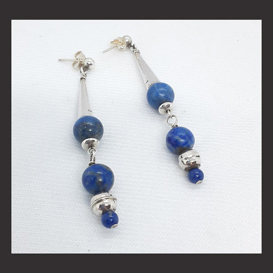 Lapis & SS Earrings   139