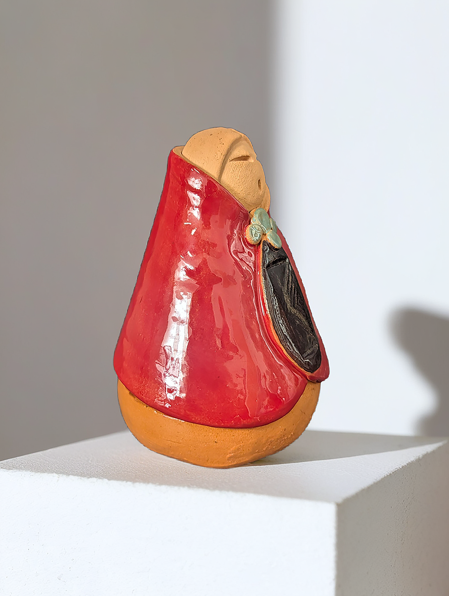 Small Seated Figure (Red)