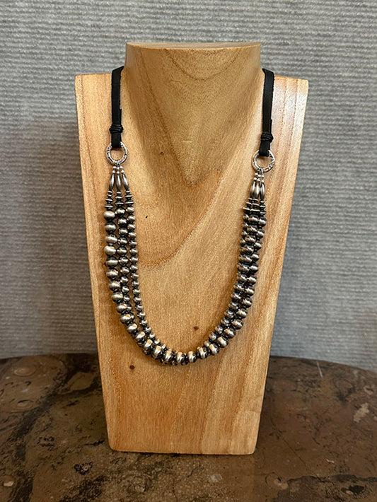 1487 Triple strand Navajo Pearl Necklace