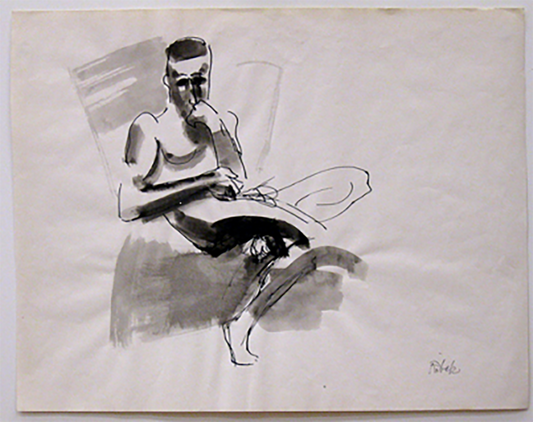 Untitled (seated male)