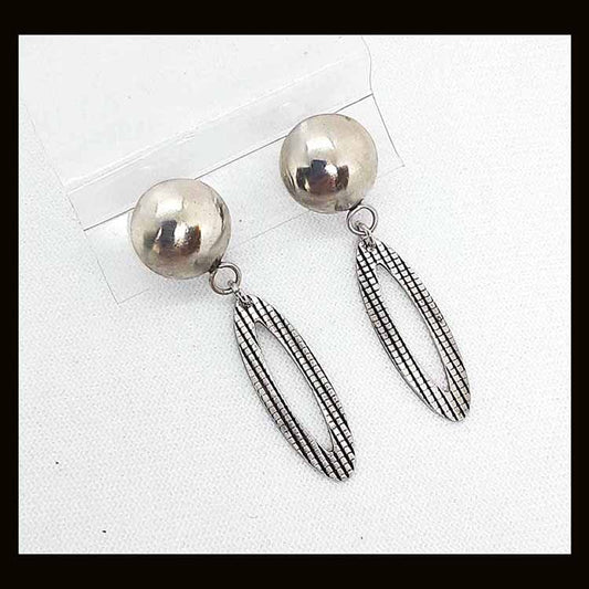 168 SS Half-Bead Earrings