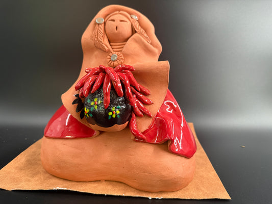 Seated Figure with Chile