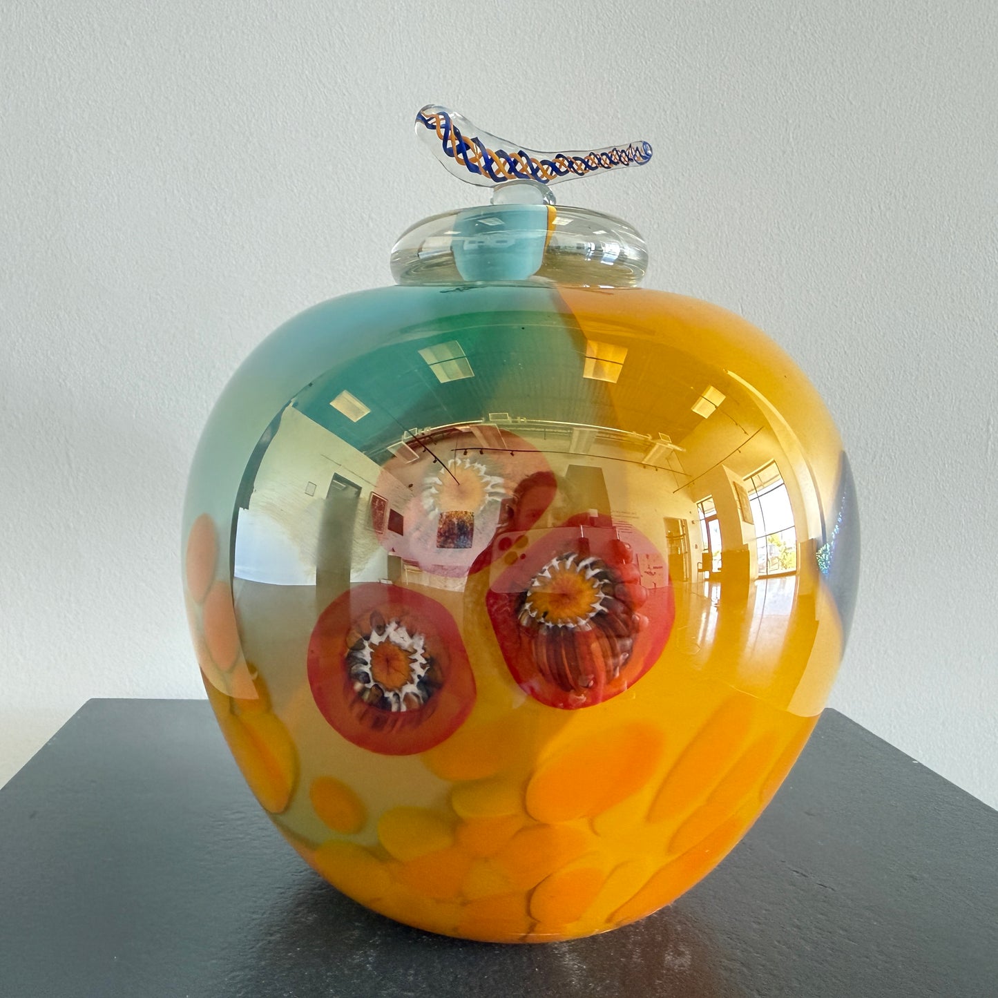 Glass Vessel with Lid - Twist