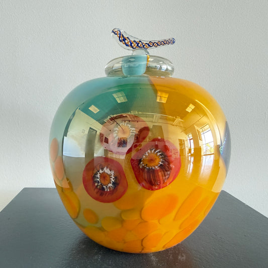 Glass Vessel with Lid - Twist