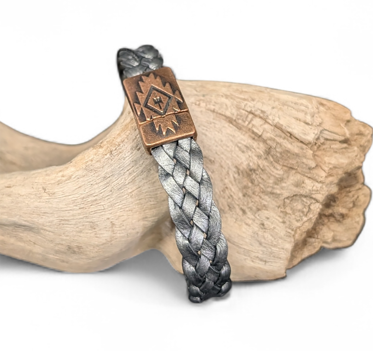 423 Braided Leather Bracelet