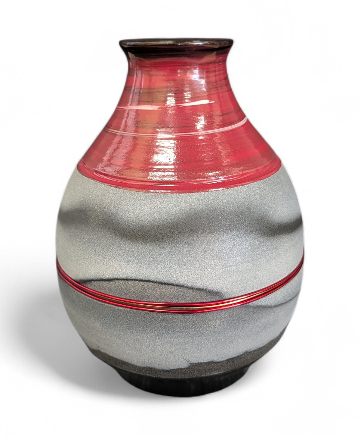 286 Big Vase red/grey